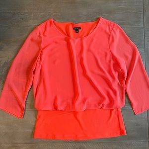 Ann Taylor red blouse